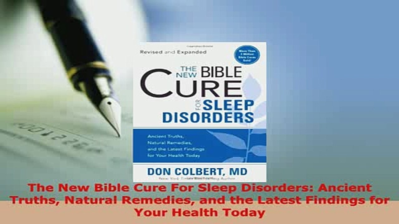 PDF  The New Bible Cure For Sleep Disorders Ancient Truths Natural Remedies and the Latest PDF Online