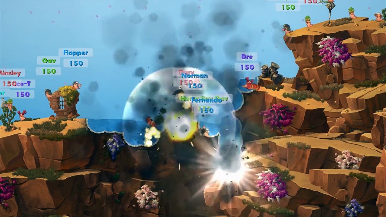 Worms W M D - Destruction trailer