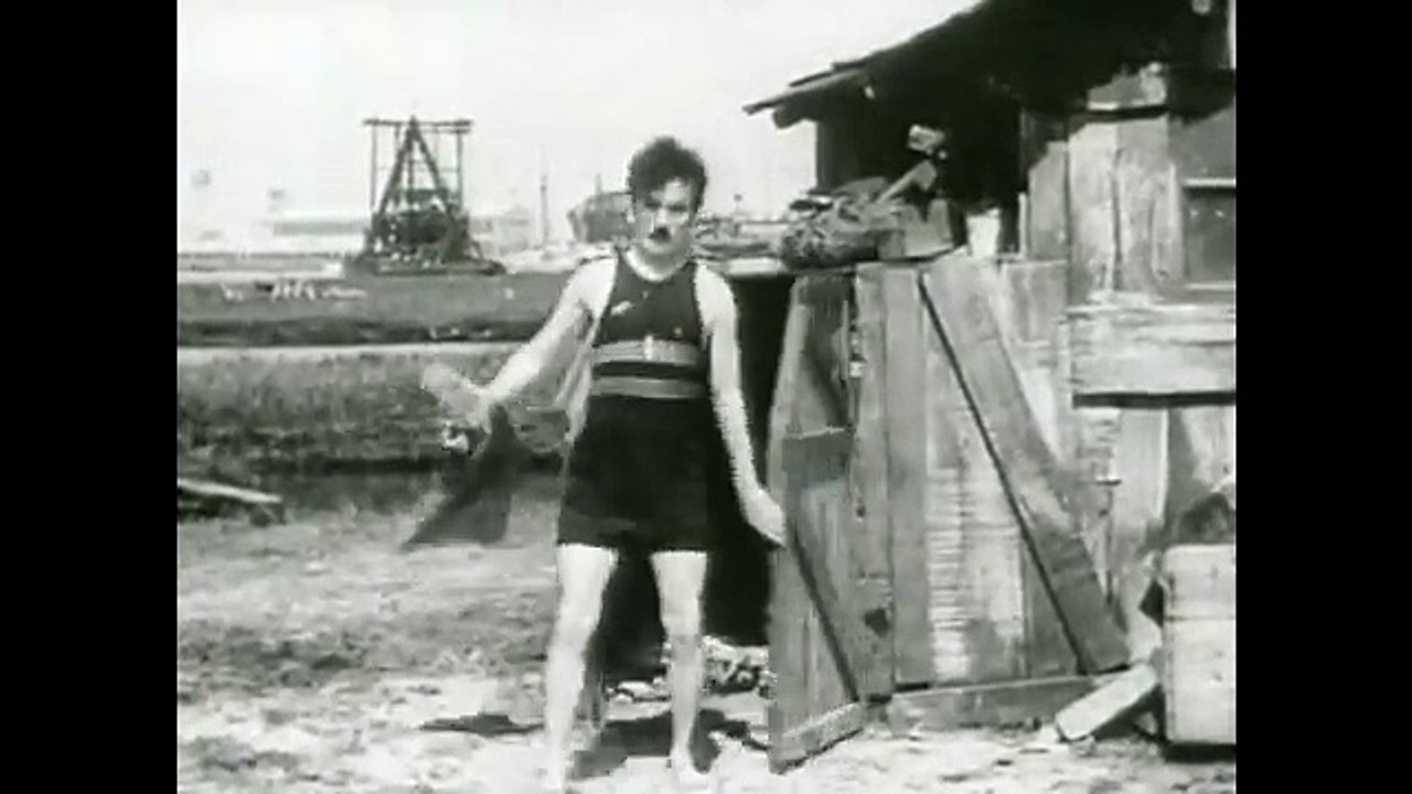 Charlie Chaplin - Bath scene in  Modern Times