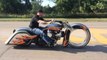 Ballistic Cycles 30 Hubless Wheel, Twin Turbo Harley Bagger