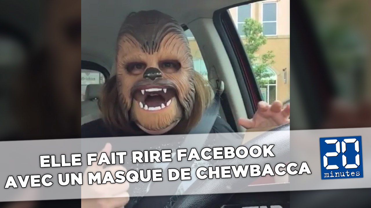 Une Américaine fait hurler de rire Facebook avec un masque de Chewbacca -  Vidéo Dailymotion