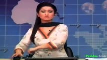 Pakistani News Caster doing Weird Things BTS