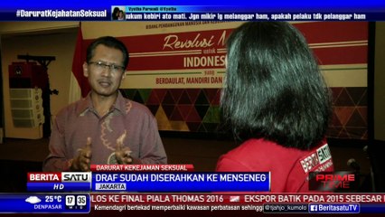 Draf Perpu Hukuman Kebiri Sudah Diserahkan ke Mensesneg