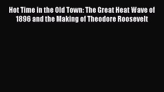 Download Hot Time in the Old Town: The Great Heat Wave of 1896 and the Making of Theodore Roosevelt