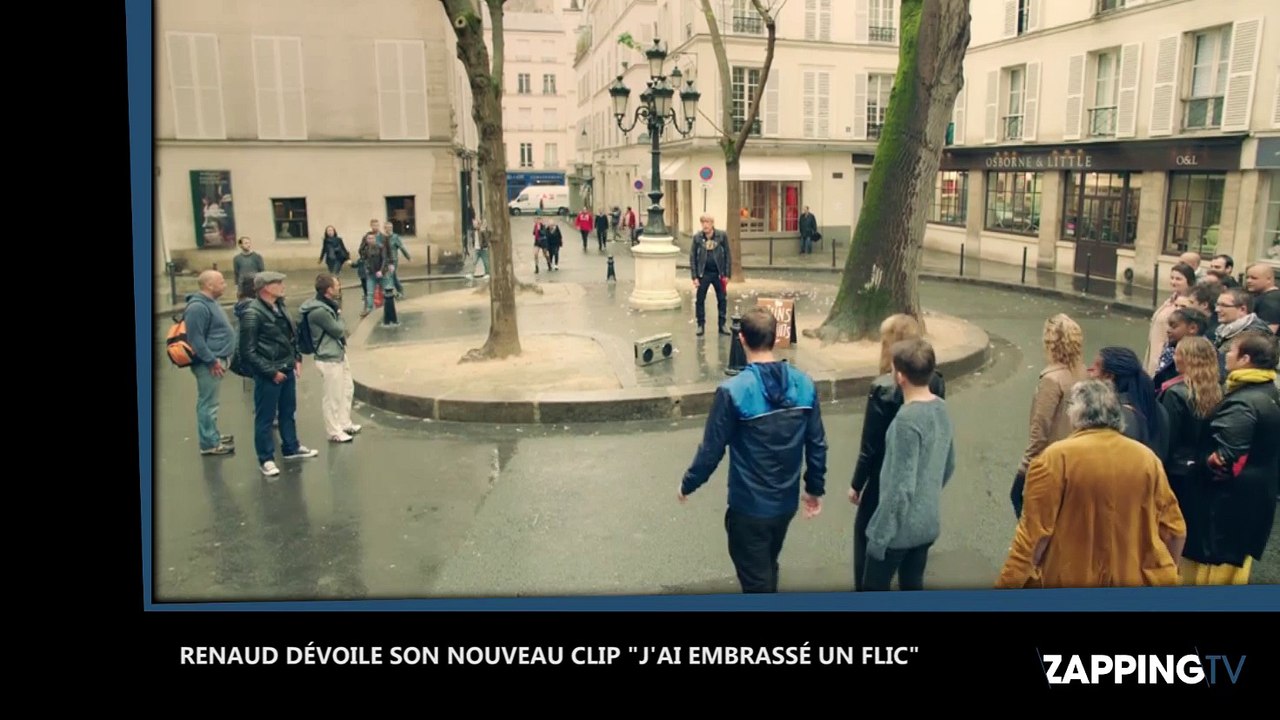 Renaud dévoile son nouveau clip, "J’ai embrassé un flic" (Vidéo)