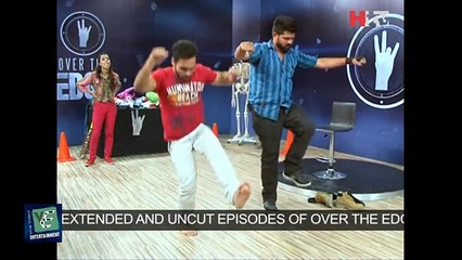 How Crab Mouth Daring Given By Waqar Zaka To Contestant In Over The Edge -- Episode 4 Full HD -- HTV