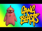 Gang Beasts Funny Moments - Red Chicken Fighting Champion!