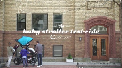 Poussette pour les adultes afin de tester le confort des enfants