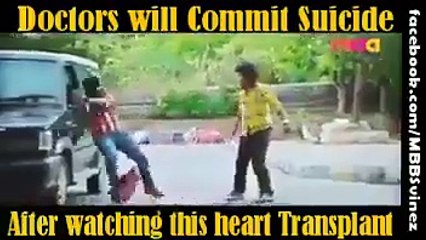 Doctors will commit suicide after watching this heart transplant