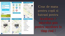 Ceas cu functie GPS, SOS, Geofence, design modern, pentru monitorizare copii, batrani model GPSGOC515