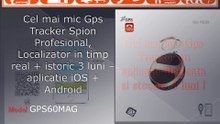 Gps Tracker Spion Mini Profesional, Localizare in timp real + istoric 3 luni– aplicatie iOS