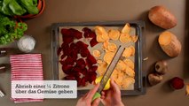 Gemüsechips selber machen | Glutenfreie Rote Beete- und Süßkartoffelchips | Leckere Snack Rezepte