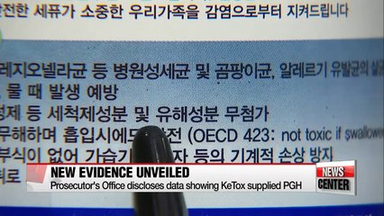 New evidence shows Ketox exported PGH to Korea