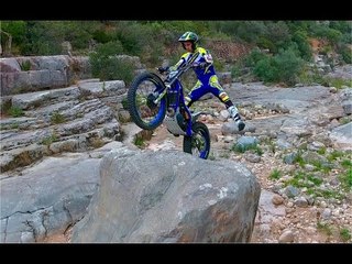Drone Captures Skilled Dirt Bike Rider