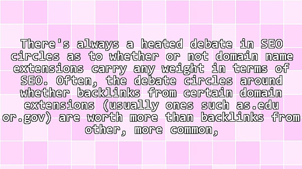 Domain Name Extensions and SEO