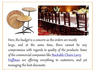 Get Best Deals with Commercial Furniture Sellers at 1stackablechairs