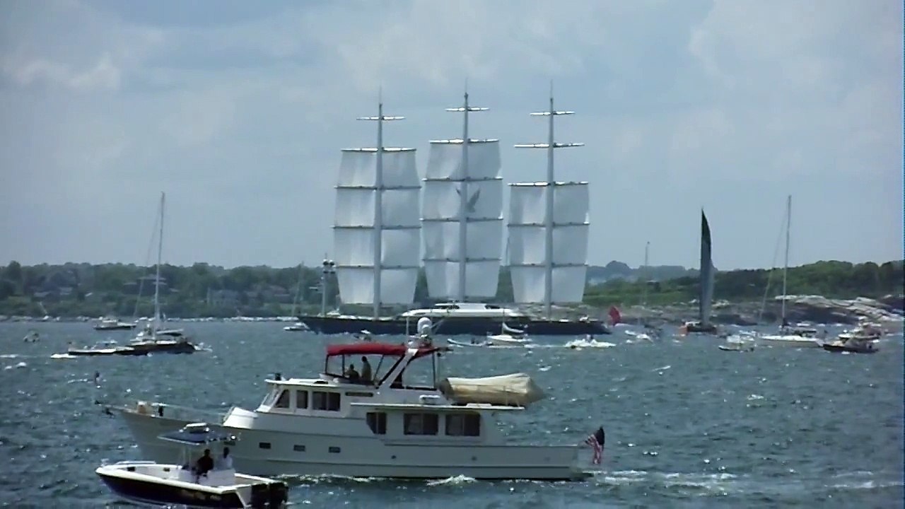 Maltese Falcon- the ultimate sailing yacht- Trans-Atlantic Race start
