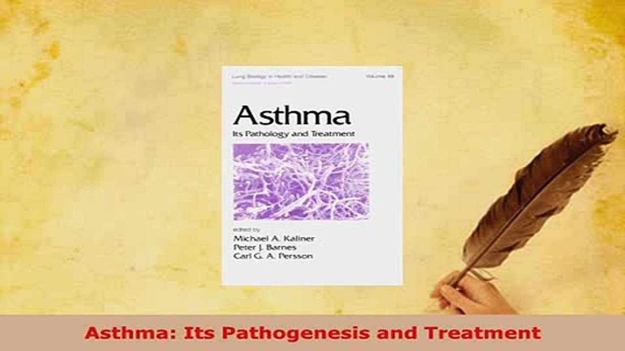 Download  Asthma Its Pathogenesis and Treatment  EBook
