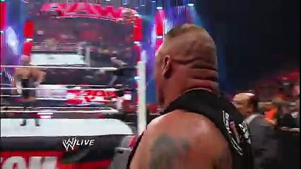 Best fighting Moment of Big Show and Brock Lesnar come face-to-face- Raw