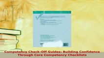 Read  Competency CheckOff Guides Building Confidence Through Core Competency Checklists Ebook Free