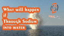What will happen if through piece of natrium into water