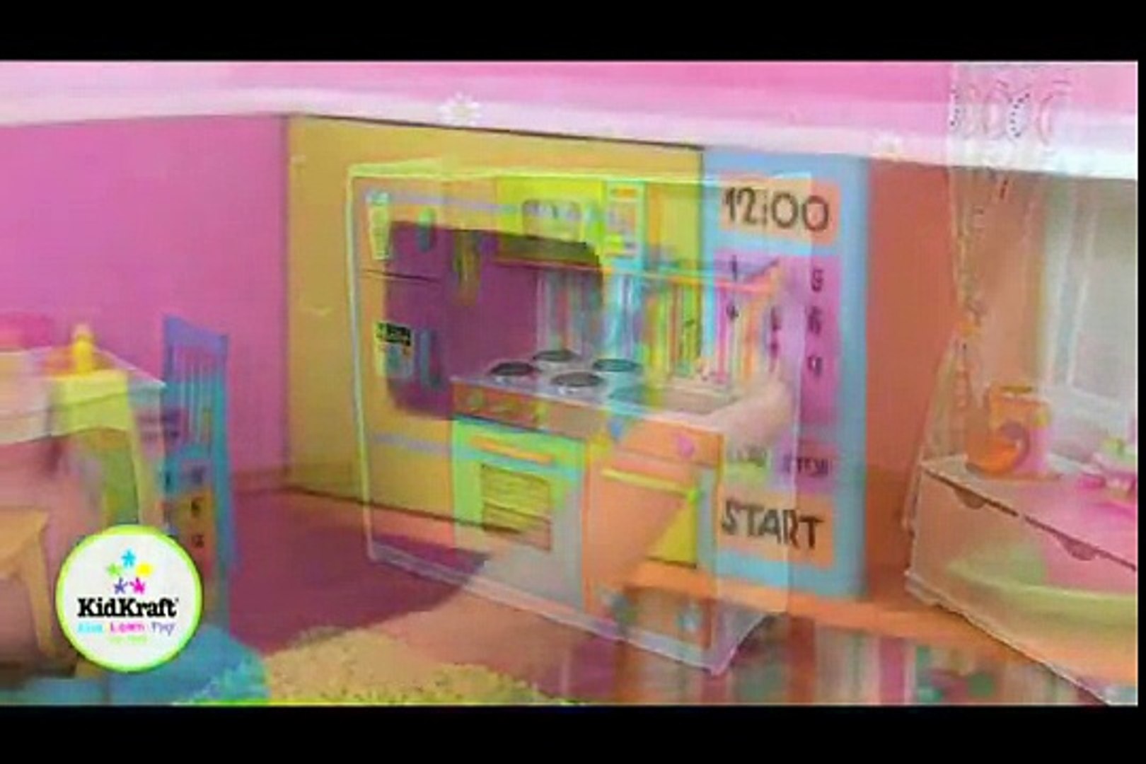 Kidkraft 53100 Big And Bright Childrens Wooden Play Toy Kitchen At