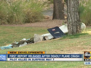 Preliminary report released in Surprise plane crash