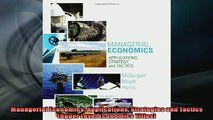 FAVORIT BOOK   Managerial Economics Applications Strategies and Tactics Upper Level Economics Titles  FREE BOOOK ONLINE