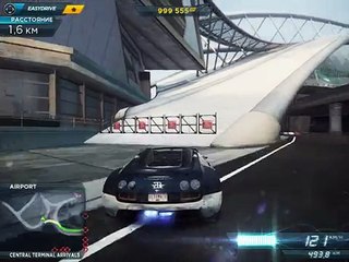 Bugatti fly above airport in NFS most wanted