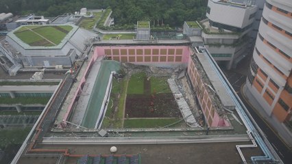 El derrumbe de un techo deja al menos tres heridos en Hong Kong
