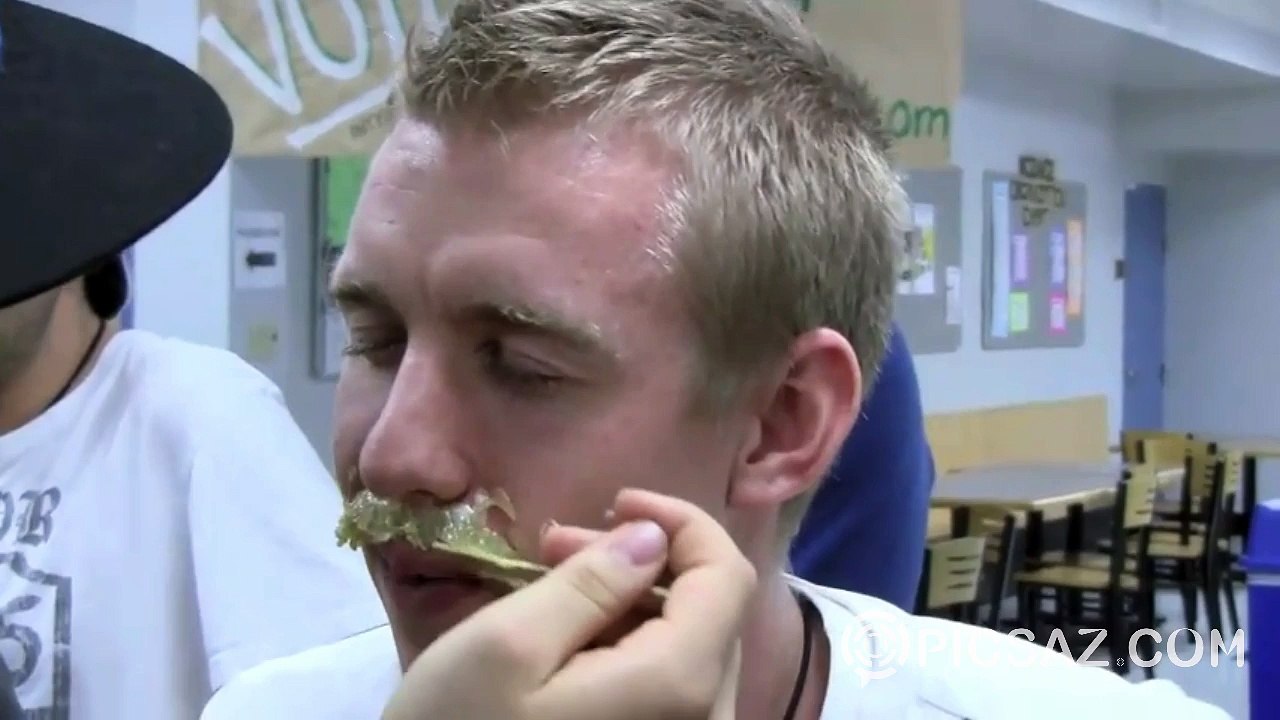 Painful trial for man - mustache epilation