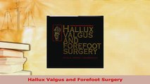 Read  Hallux Valgus and Forefoot Surgery Ebook Online