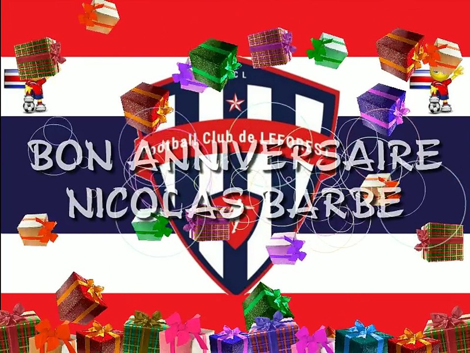Montage Vidéo Anniv' Nico Barbe