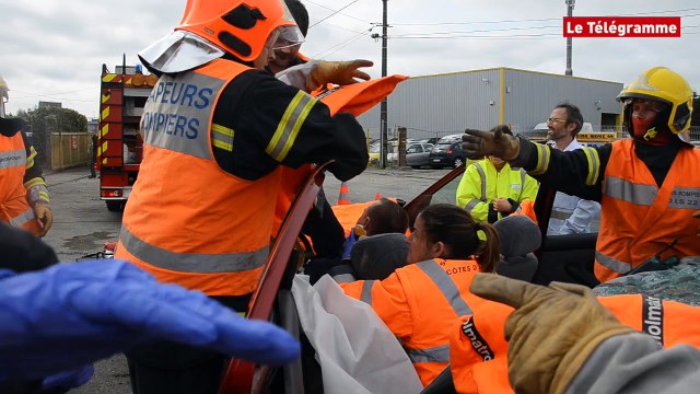 Lannion. Pompiers et Smur ensemble sur des exercices grandeur nature