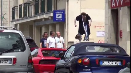 performance Butô  pendant Les Rendez-Fous du Roi René (21 juin 2015).
