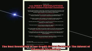 FREE PDF  The Next Revolution in our CreditDriven Economy The Advent of Financial Technology  FREE BOOOK ONLINE