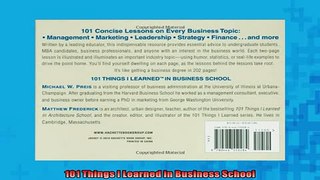 FREE DOWNLOAD  101 Things I Learned in Business School  DOWNLOAD ONLINE