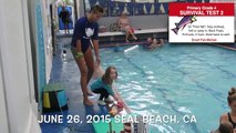 Watersafe Swim School Survival Test with Mandy, 6 26 15