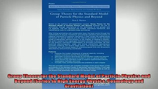 READ book  Group Theory for the Standard Model of Particle Physics and Beyond Series in High Energy  FREE BOOOK ONLINE