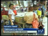 Comerciantes no pueden retomar actividades en Portoviejo
