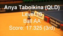 Anya Tabolkina Level 10 Ball AA Australian Championships 2009