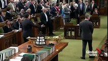 House of Commons scuffle between PM Justin Trudeau and NDP MP
