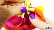 PLAY DOH SURPRISE EGGS- Modeling Clay Rainbow Surprise Eggs Peppa Pig Espanol Toys Paw Pat