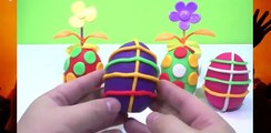 SURPRISE EGGS!!! - game play doh peppa pig 2016 colorful clay EGG videos