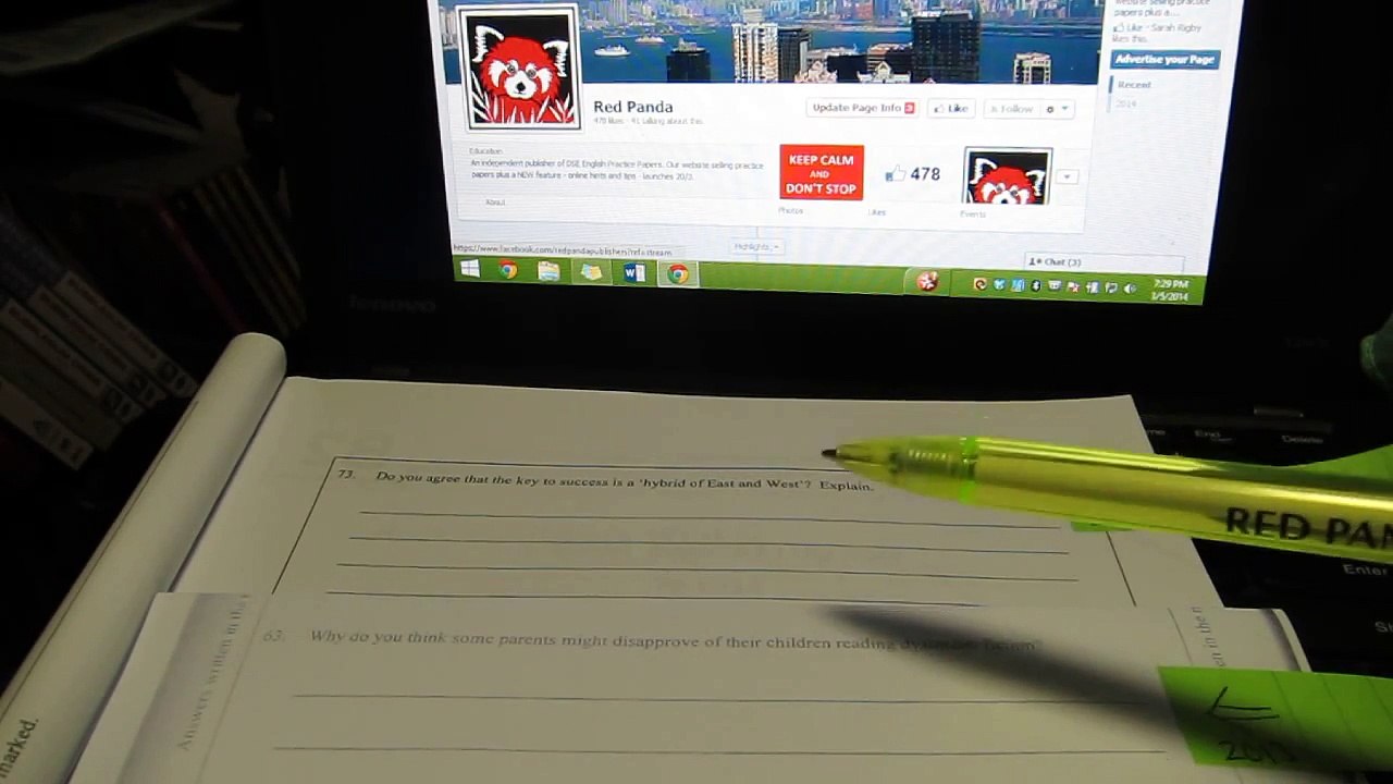 HKDSE English Paper 1 Top Tip #1 Answering open questions