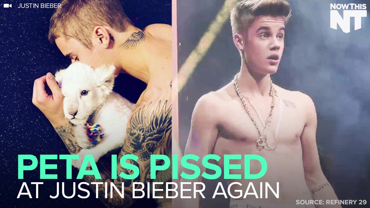 Justin Bieber Poses With Baby Lion, Pisses Off PETA