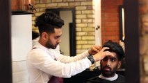 Mens Slick Back Undercut Hairstyle & Haircut Tutorial   Beard Trim   Mens Hair 2016