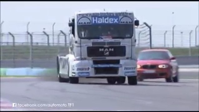 340ps BMW 1M ile 1000ps MAN yarış kamyonu karşı karşıya BMW Türkiye MAN Truck & Bus