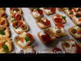 Canapes y bocadillos para fiestas. banquetes y buffet. D.F. Mexico