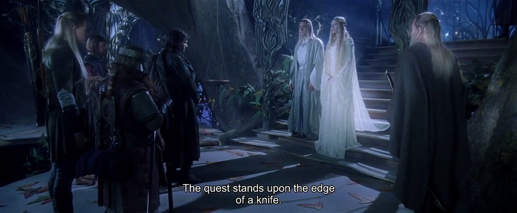 "The Quest stands upon the edge of a knife" - The Lord of the Rings: The Fellowship of the Ring